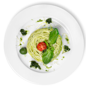 メニューの一例。ジェノベーゼ